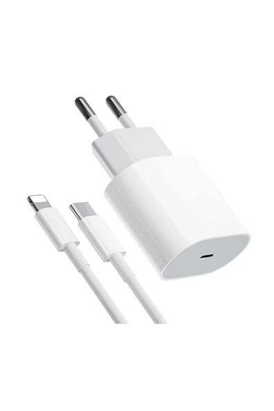 SPARANGE Tüm Ios 7, 8, X, 11, 12, 13, 14 Seri Uyumlu 23w Hızlı Usb-c Giriş Şarj Aleti Adaptör Kablo Set ürün görseli 1