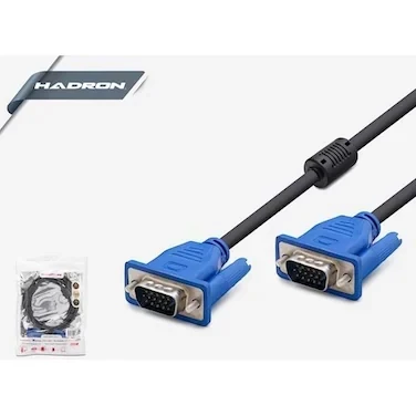 HADRON HDX7845 VGA (M) TO VGA (M) KABLO OD6.0 3+4 1.5M SİYAH ürün görseli 1