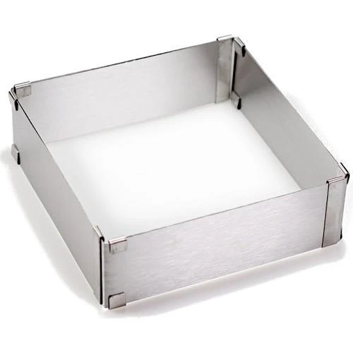 Ayarlanabilir Kare Turta Çemberi 20-40 cm  / Kare Pasta Kalıbı ürün görseli 1