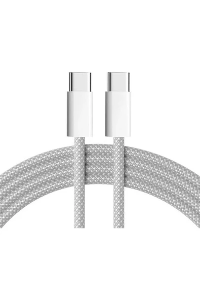 Gökkuşağı Sprange Örgülü 2 Metre 240 Watt Şarj Data Kablosu Hızlı Şarj İphone 15 Modeller ile Uyumludur. ürün görseli 1