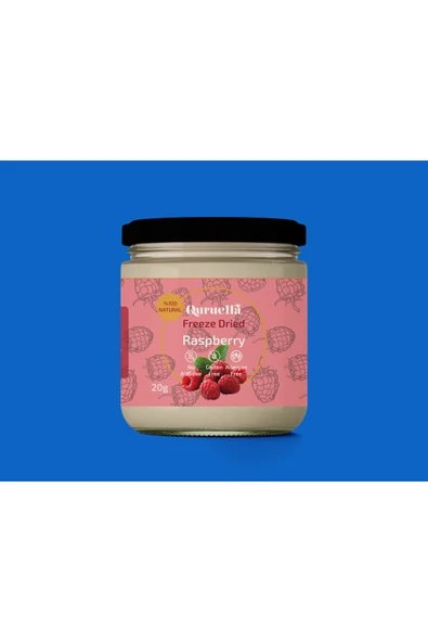 Quruella Freeze dried Ahududu 20gr. dondurularak kurutulmuş meyve ürün görseli 1