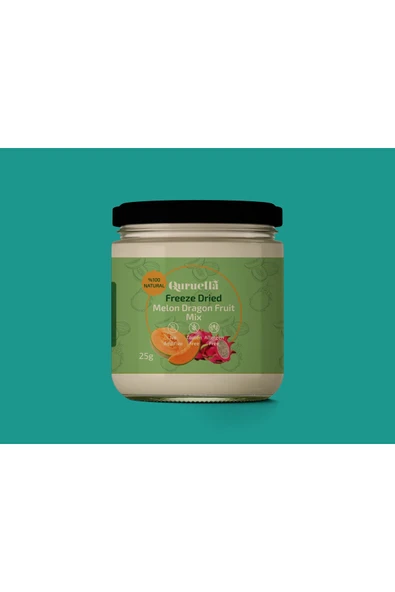 Quruella Freeze Dried Dondurularak kurutulmuş Kavun ve Ejder Meyvesi 25 gr. ürün görseli 1