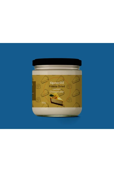 Quruella Freeze Dried Limonlu Cheesecake Dondurularak Kurutulmuş Cheesecake 80 gr, ürün görseli 1