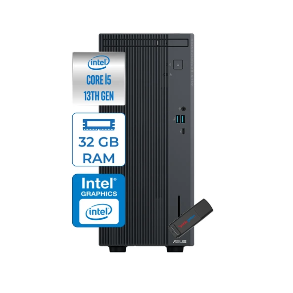 Asus Expertcenter P500MV Intel Core I5-13420H 32GB Ddr5 2tb SSD WIN11HOME Minitower Masaüstü Bilgisayar WA5136216512B0DH14+Zettausbbellek ürün görseli 1