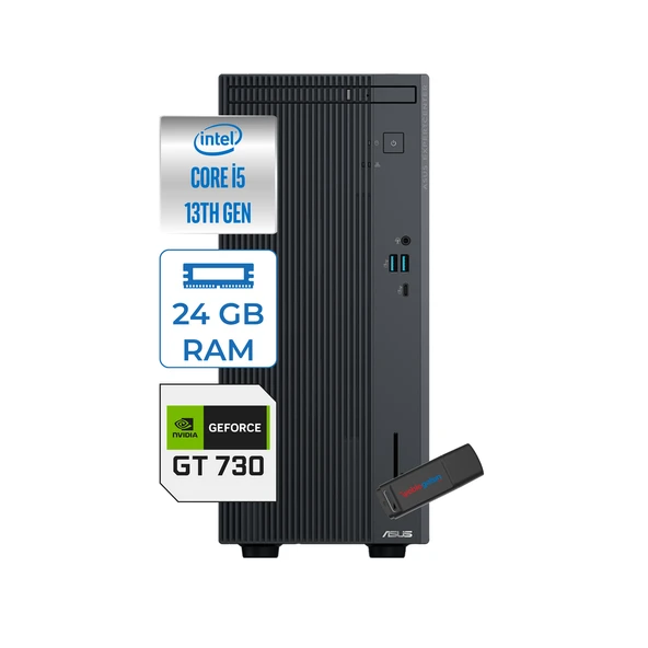 Asus Expertcenter P500MV Intel Core İ5-13420H 24GB Ddr5 2tb SSD Freedos 4GB/GT730 Minitower Masaüstü Bilgisayar WD5136216512B0DF09+Zettausbbellek ürün görseli 1