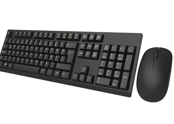 Everest KM-2510 Siyah Kablosuz Q Multimedia Klavye + Mouse Set ürün görseli 1