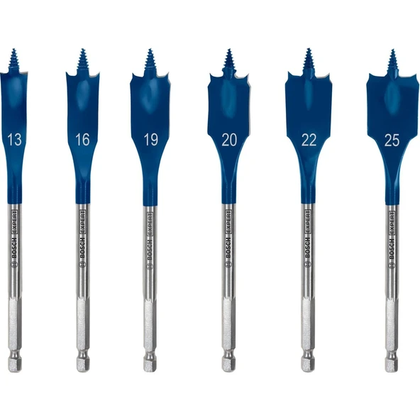 Bosch EXP Yaprak Matkap Ucu Seti 13-25 mm 6’lı ürün görseli 1