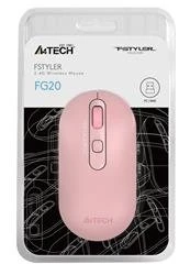 A4 Tech Fg20 Pembe Nano Kablosuz Optik 2000 Dpi Mouse - Resim 4