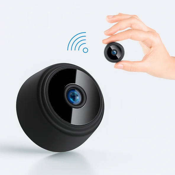 QASUL Mini Kamera WiFi Kamera 1080P Mikro Ses Kaydedici Kablosuz Küçük Boy Kamera ürün görseli 1