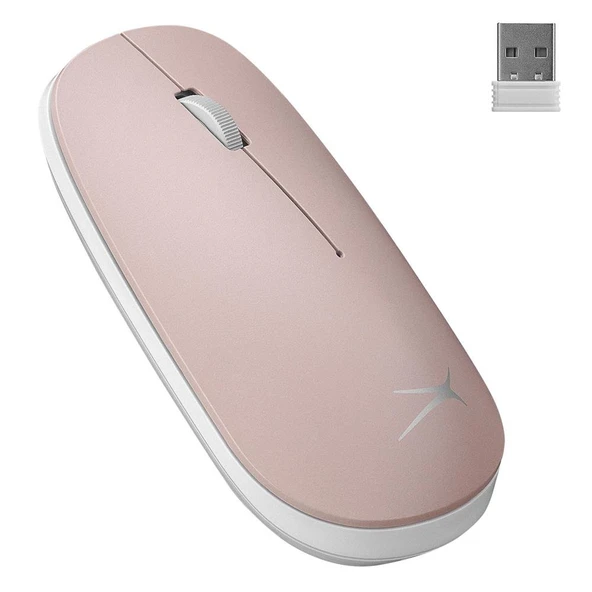 Altec Lansing ALBM7305 Pembe 2.4GHz USB 1600DPI Alkalin Pilli Kablosuz Mouse ürün görseli 1