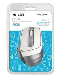 A4 Tech Fb35 Beyaz Bluetooth+2.4G Nano Kablosuz Optik 2000 Dpi Mouse - Resim 4