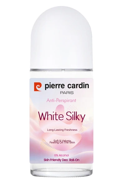 Pierre Cardin Roll-on Kadın Deodorant Ter Kokusu Önleyici Leke Bırakmayan 48 Saat Anti-perspirant Koruma-White Silky-Beyaz ipeksi-50 ml ürün görseli 1