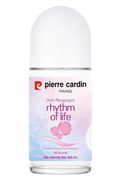Pierre Cardin Roll-on Kadın Deodorant Ter Kokusu Önleyici Leke Bırakmayan 48 Saat Anti-perspirant Koruma-Rythm Of Life-Hayatın Ritmi-50 ml ürün görseli 1