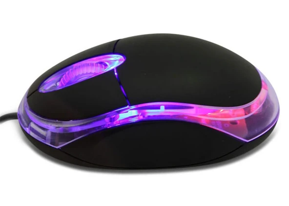 Everest KM-6809 Usb Siyah Işıklı Optik Mouse ürün görseli 1