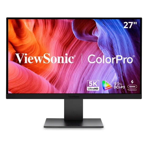 ViewSonic VP2788-5K 27" 75Hz 5Ms HDMI+DP+USB-C HDR WUHD IPS Pivot Vesa Monitör ürün görseli 1