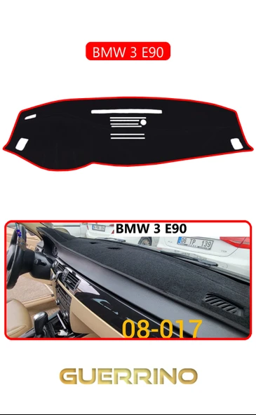 NEYA  BMW 3 E90TORPİDO KORUMA HALISI KIRMIZI KENAR ürün görseli 1