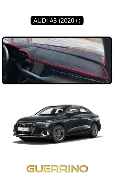 NEYA  AUDİ A3 (2020+)TORPİDO KORUMA HALISI SİYAH KENAR ürün görseli 1