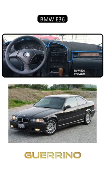 NEYA  BMW E36TORPİDO KORUMA HALISI SİYAH KENAR ürün görseli 1