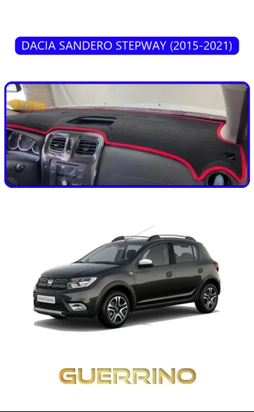 NEYA  DACIA SANDERO STEPWAY 2015-2021TORPİDO KORUMA HALISI MAVİ KENAR ürün görseli 1