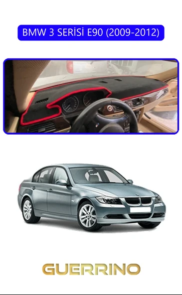 NEYA  BMW 3 SERİSİ E90 2009-2012TORPİDO KORUMA HALISI MAVİ KENAR ürün görseli 1