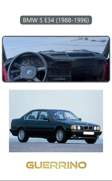 NEYA  BMW 5 E34 1988-1996TORPİDO KORUMA HALISI GRİ KENAR ürün görseli 1
