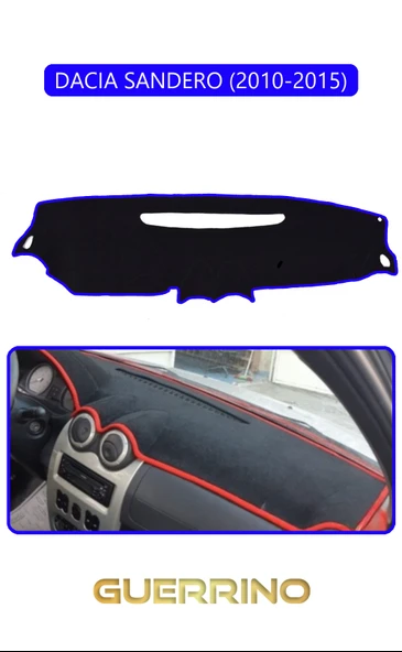 NEYA  DACIA SANDERO 2010-2015TORPİDO KORUMA HALISI MAVİ KENAR ürün görseli 1