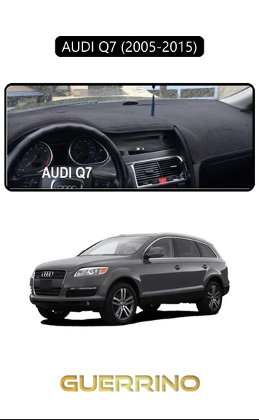 NEYA  AUDI Q7 (2005-2015)TORPİDO KORUMA HALISI SİYAH KENAR ürün görseli 1