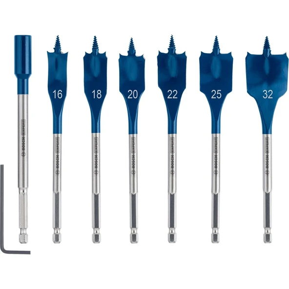 Bosch EXP Yaprak Matkap Ucu Seti 16-32 mm 7’lı ürün görseli 1
