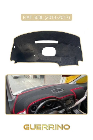 NEYA  FIAT 500L 2013-2017 Modellerine UygunTORPİDO KORUMA HALISI BEJ KENAR ürün görseli 1