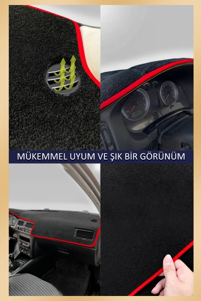 NEYA  BMW E28TORPİDO KORUMA HALISI MAVİ KENAR - Resim 2