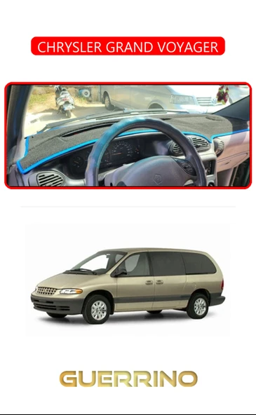 NEYA  CHRYSLER GRAND VOYAGER 2002-2006TORPİDO KORUMA HALISI KIRMIZI KENAR ürün görseli 1
