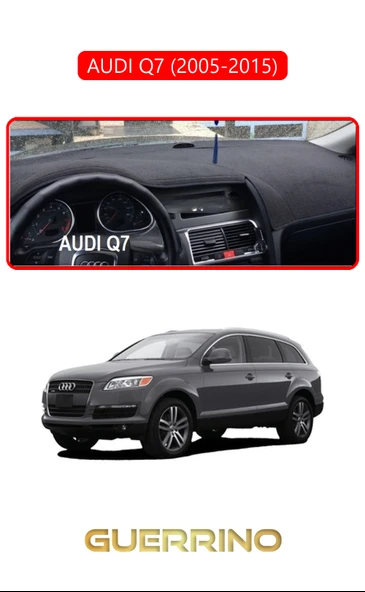 NEYA  AUDI Q7 (2005-2015)TORPİDO KORUMA HALISI KIRMIZI KENAR ürün görseli 1
