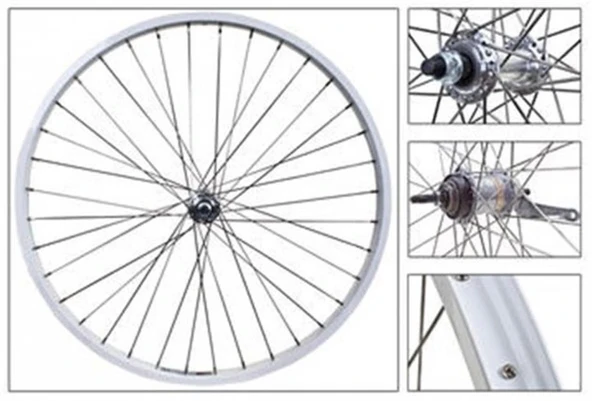 26''x1.75 Alu.Jantlı 3 vitesli Nexus İç Dişli / Coaster Fren Arka Tekerlek Takım ürün görseli 1
