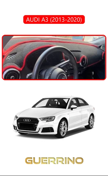 NEYA  AUDİ A3 (2013-2020)TORPİDO KORUMA HALISI KIRMIZI KENAR ürün görseli 1
