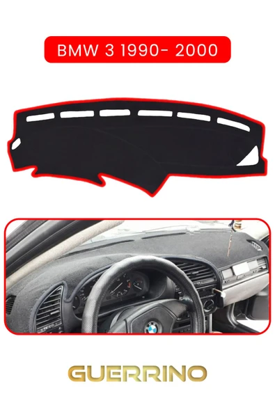 NEYA  BMW 3 1990-2000TORPİDO KORUMA HALISI KIRMIZI KENAR ürün görseli 1