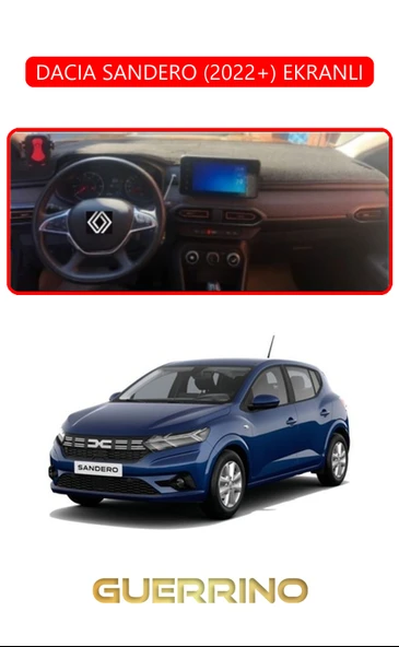 NEYA  DACIA SANDERO 2022+ EKRANLITORPİDO KORUMA HALISI KIRMIZI KENAR ürün görseli 1