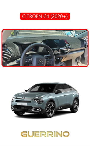 NEYA  CITROEN C4 2020+TORPİDO KORUMA HALISI KIRMIZI KENAR ürün görseli 1