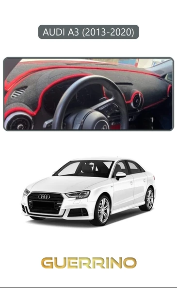 NEYA  AUDİ A3 (2013-2020)TORPİDO KORUMA HALISI GRİ KENAR ürün görseli 1