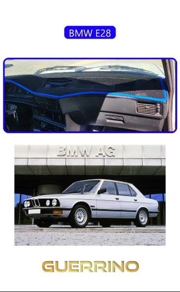 NEYA  BMW E28TORPİDO KORUMA HALISI MAVİ KENAR ürün görseli 1