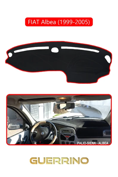 NEYA  FIAT Albea 1999-2005 Modellerine Uygun eskiTORPİDO KORUMA HALISI KIRMIZI KENAR ürün görseli 1