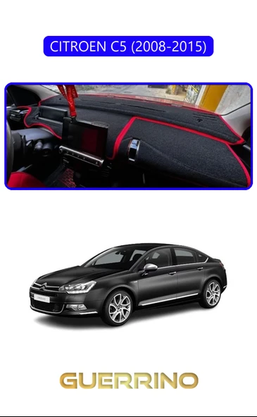 NEYA  CITROEN C5 2008-2015TORPİDO KORUMA HALISI MAVİ KENAR ürün görseli 1