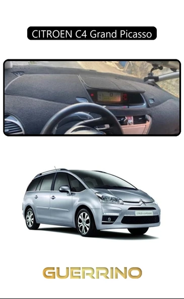 NEYA  CITROEN C4 grand picassoTORPİDO KORUMA HALISI SİYAH KENAR ürün görseli 1