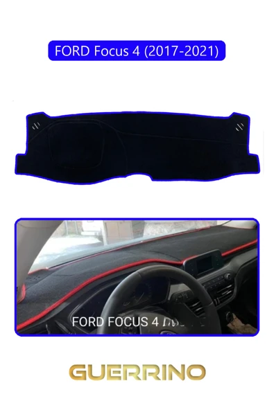NEYA  FORD Focus 4 (2017-2021)TORPİDO KORUMA HALISI MAVİ KENAR ürün görseli 1