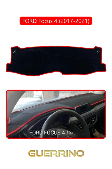 NEYA  FORD Focus 4 (2017-2021)TORPİDO KORUMA HALISI KIRMIZI KENAR ürün görseli 1