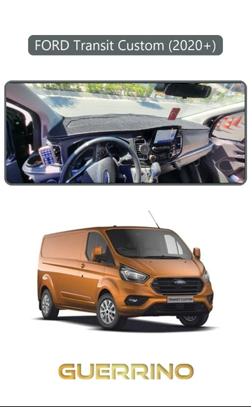 NEYA  FORD Transit Custom 2020+TORPİDO KORUMA HALISI GRİ KENAR ürün görseli 1