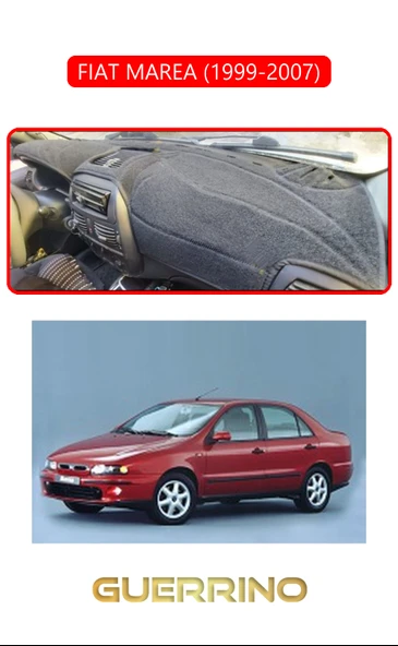 NEYA  FIAT MAREA 1999-2007TORPİDO KORUMA HALISI KIRMIZI KENAR ürün görseli 1