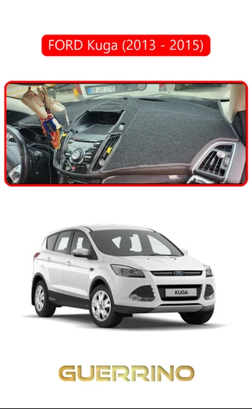 NEYA  FORD Kuga (2013 - 2015)TORPİDO KORUMA HALISI KIRMIZI KENAR ürün görseli 1