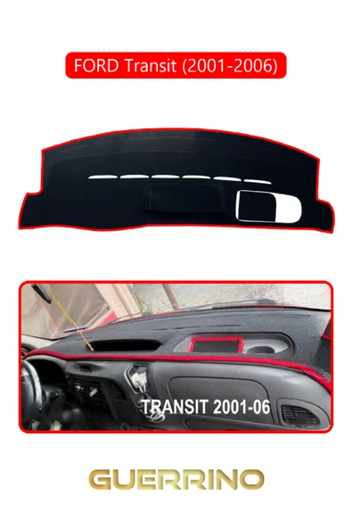 NEYA  FORD Transit (2001-2006)TORPİDO KORUMA HALISI KIRMIZI KENAR ürün görseli 1