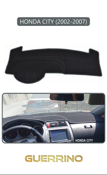 NEYA  HONDA CITY 2002-2007TORPİDO KORUMA HALISI GRİ KENAR ürün görseli 1