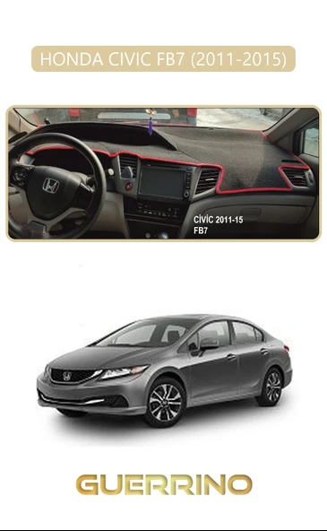 NEYA  HONDA CIVIC FB7 2011-2015TORPİDO KORUMA HALISI BEJ KENAR ürün görseli 1
